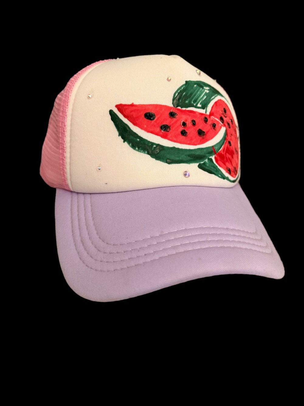 Women’s Pink & Lavender Watermelon Trucker Hat